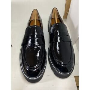 Franco Sarto Bazel Black Loafers BRAND NEW 9.5M Women's Shoes